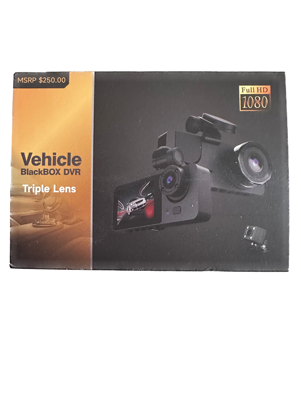 3 Channel Dash Cam, 1080P Dash Cam Front and Rear Inside