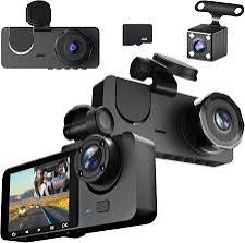 3 Channel Dash Cam, 1080P Dash Cam Front and Rear Inside