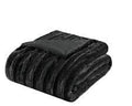 Alaska Super Soft Throw Blanket (King-Black)