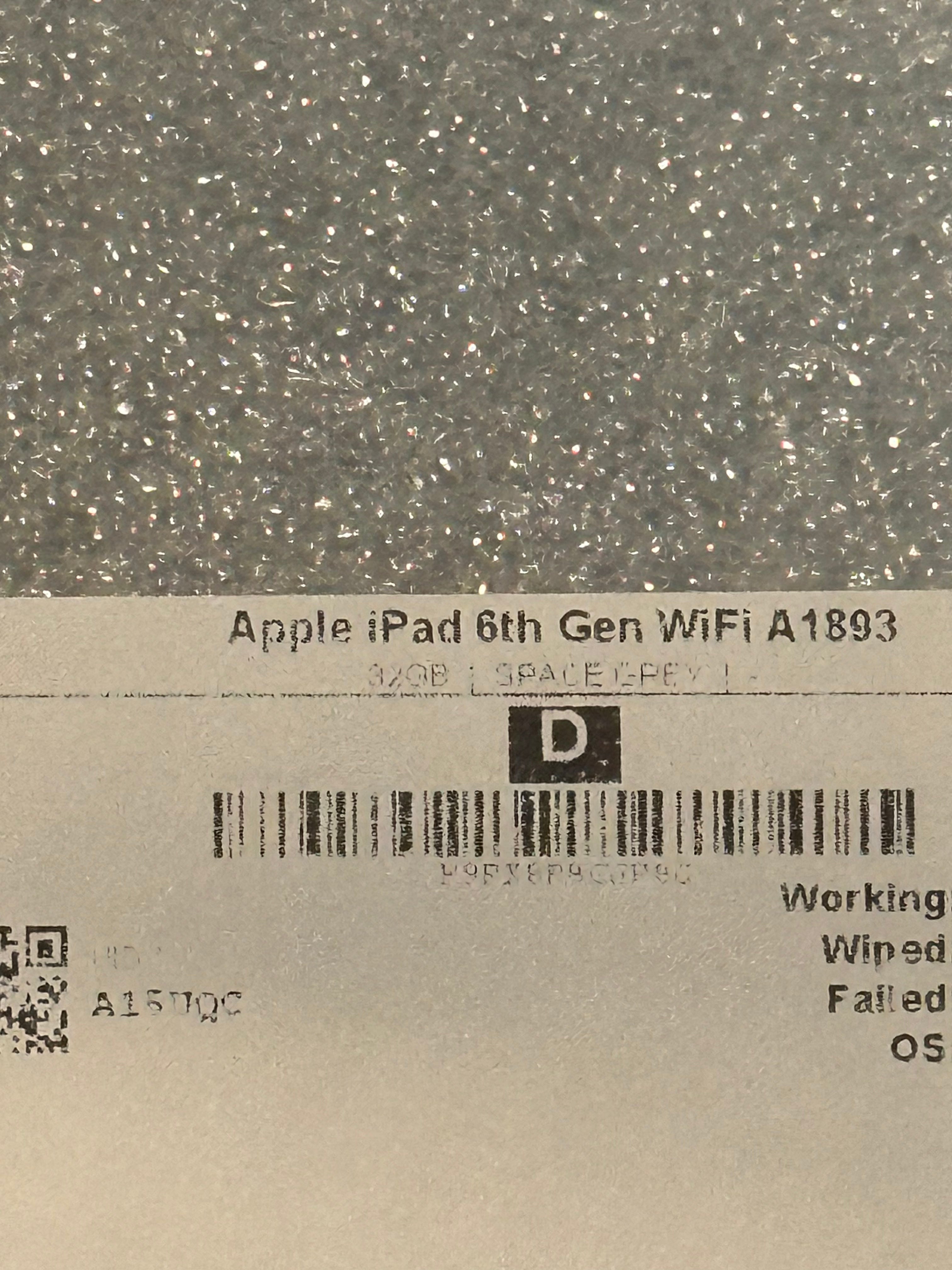Pre-Owned Apple 9.7" iPad 6th Generation with Wi-Fi only, 32GB, Space Gray