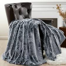 Alaska Super Soft Throw Blanket (King-Gray)