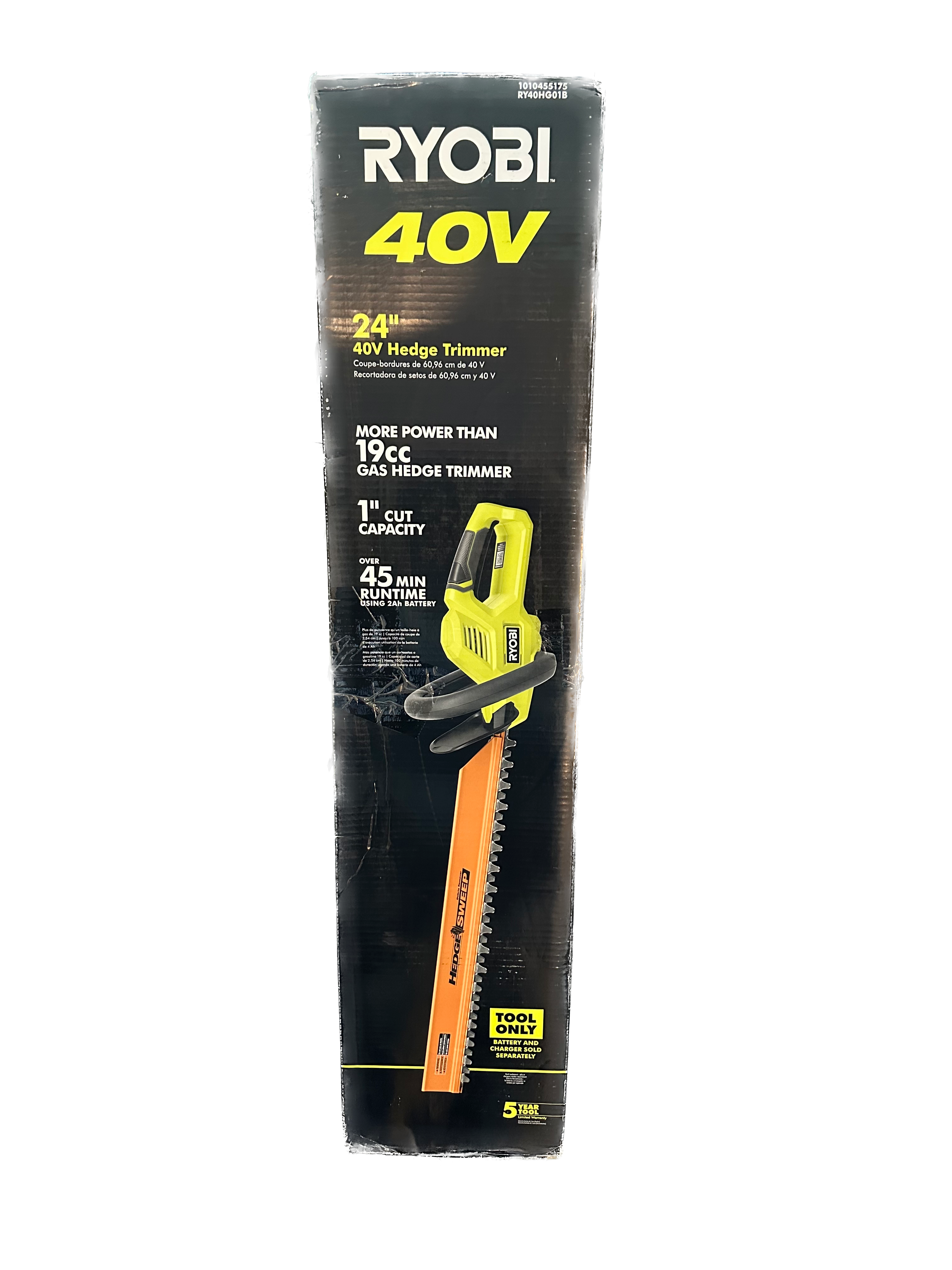 Ryobi 40V 24 in. Cordless Battery Hedge Trimmer (Tool Only) New Org Packaging