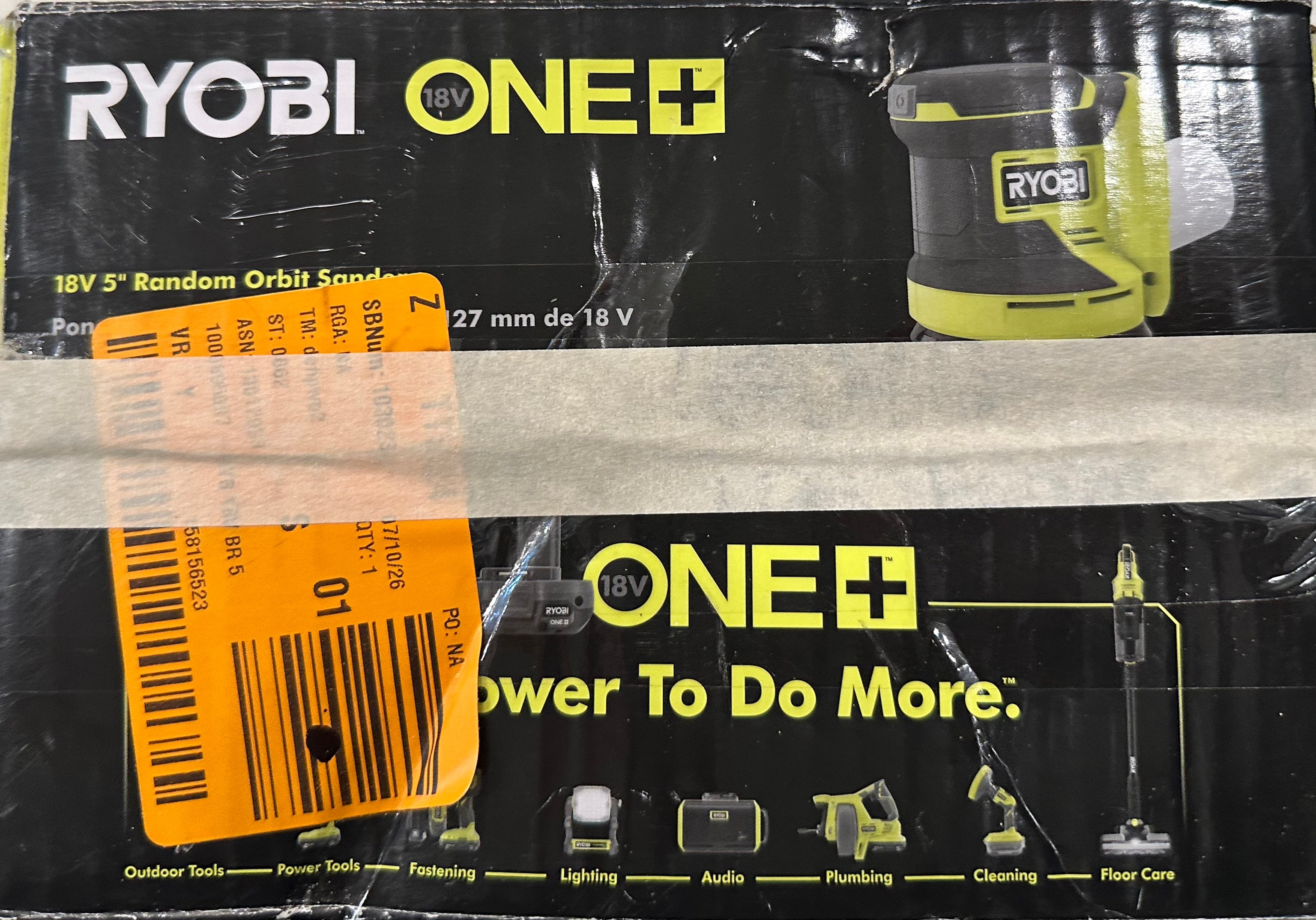 Used once-ONE+ HP 18V Brushless Cordless 5 in. Random Orbit Sander (Tool Only)