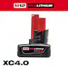 M12 12-Volt Lithium-Ion XC Extended Capacity Battery Pack 4.0Ah New in package