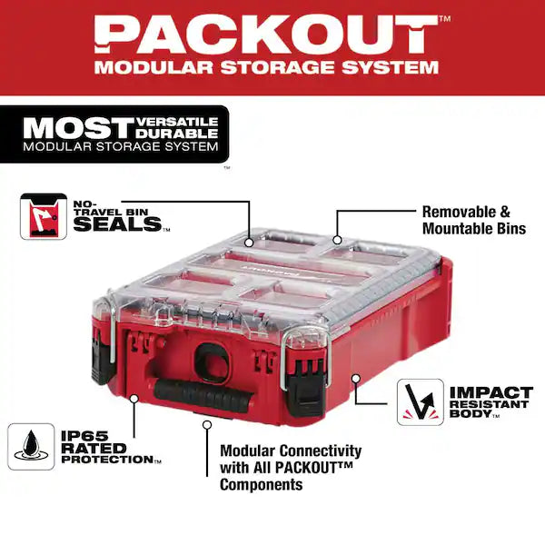 Milwaukee PACKOUT 5-Compartments Parts Organizer